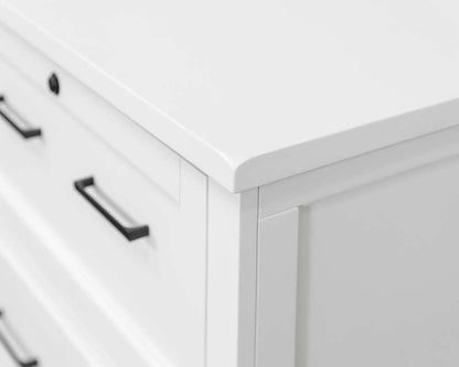 Martin Furniture - Abby - Modern Wood Lateral File, Fully Assembled, White  - IMAY450 veiw 4