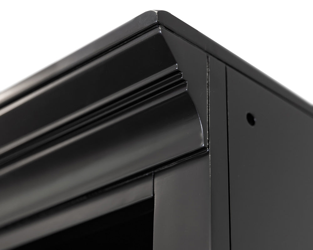 Martin Furniture - Abby - Modern Wood Lower Doors Bookcase, Office Bookcase, Office Shelving, Office Storage, Fully Assembled, Black - IMAY3278DB view 5