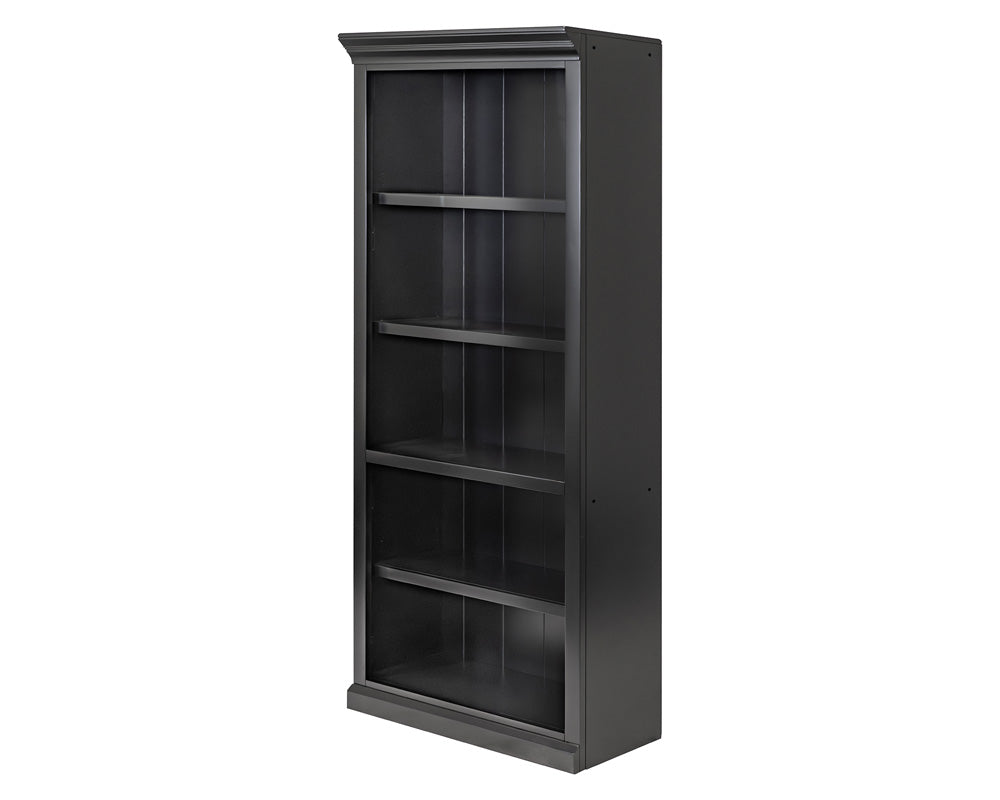 Martin Furniture - Abby - Modern Wood Open Bookcase, Office Bookcase, Office Shelving, Office Storage, Fully Assembled, White - IMAY3278B view 1