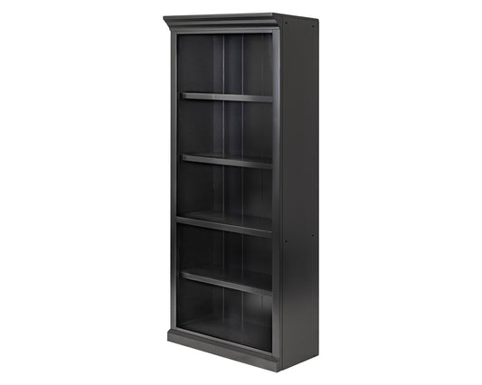 Martin Furniture - Abby - Modern Wood Open Bookcase, Office Bookcase, Office Shelving, Office Storage, Fully Assembled, White - IMAY3278B view 1