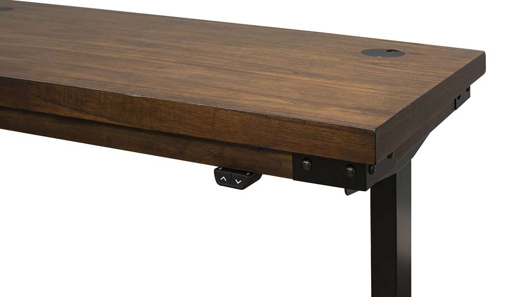 Martin Furniture - Addison Rustic Electric Sit/Stand Desk, Brown - IMAD384T-kit veiw 3