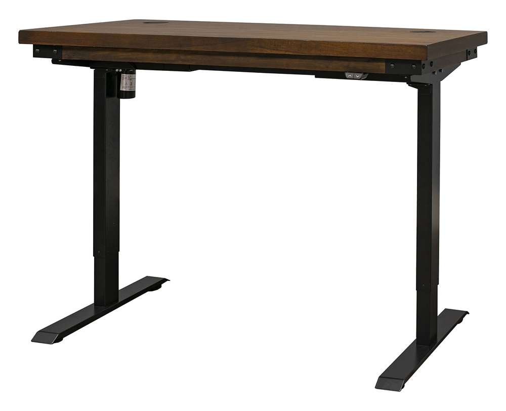 Martin Furniture - Addison Rustic Electric Sit/Stand Desk, Brown - IMAD384T-kit veiw 4