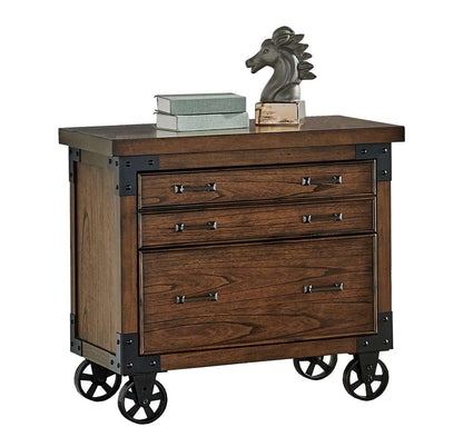 Martin Furniture - Addison Rustic Lateral File With Legal/Letter File Drawer, Brown - IMAD450 veiw 1