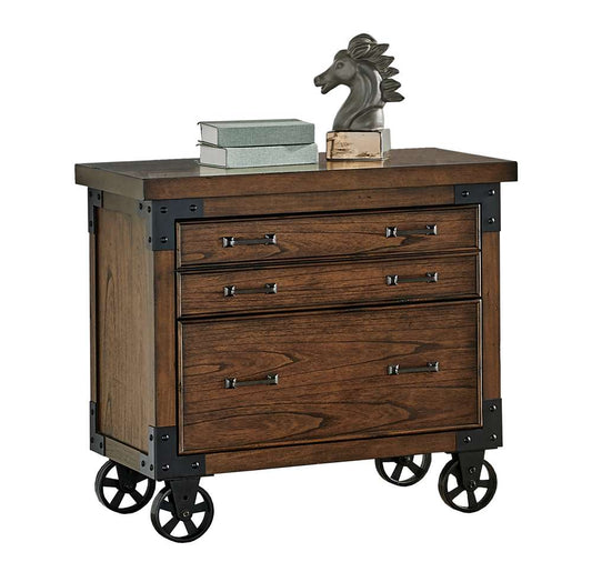 Martin Furniture - Addison Rustic Lateral File With Legal/Letter File Drawer, Brown - IMAD450 veiw 1