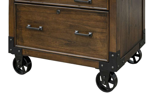 Martin Furniture - Addison Rustic Lateral File With Legal/Letter File Drawer, Brown - IMAD450 veiw 2