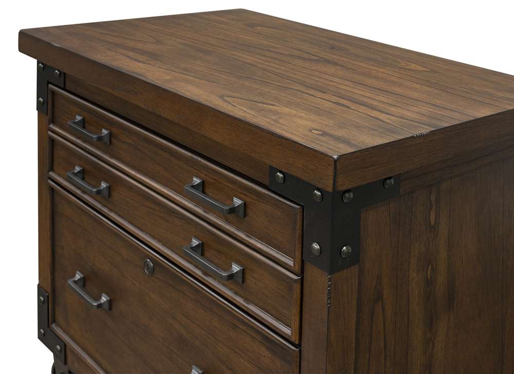 Martin Furniture - Addison Rustic Lateral File With Legal/Letter File Drawer, Brown - IMAD450 veiw 4