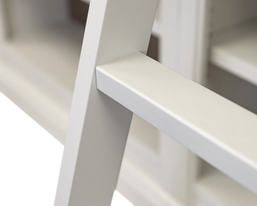 Contemporary Decorative Wooden Ladder, Fully Assembled White - IMAL402 view 2