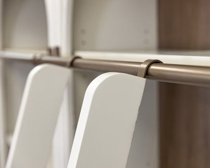 Contemporary Decorative Wooden Ladder, Fully Assembled White - IMAL402 view 3