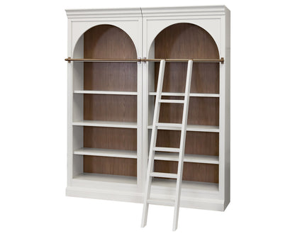 Contemporary Decorative Wooden Ladder, Fully Assembled White - IMAL402 view 4