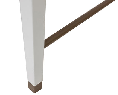 Martin Furniture - Albany - Contemporary Modern Wood Writing Desk, Office Table With Storage, White - IMAL384 view 6