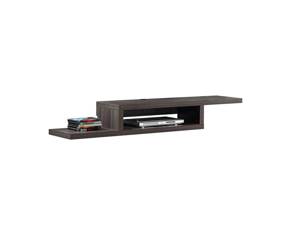 Martin Furniture - Asymmetrical Wall Mounted TV Console, 60-inch, Skyline Walnut - IMAS360S veiw 1