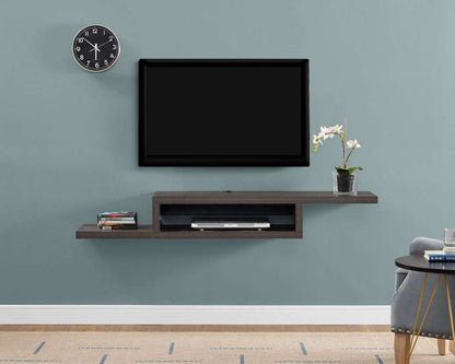 Martin Furniture - Asymmetrical Wall Mounted TV Console, 60-inch, Skyline Walnut - IMAS360S veiw 2