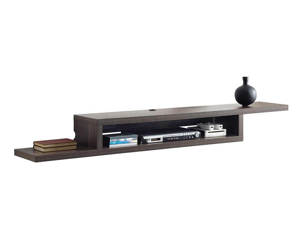 Martin Furniture - Asymmetrical Wall Mounted TV Console, 72-inch, Skyline Walnut - IMAS370S veiw 1