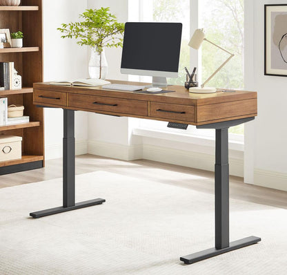 Martin Furniture - Avery Modern Electric Sit/Stand Desk In Brown - IMAV384T-KIT veiw 7
