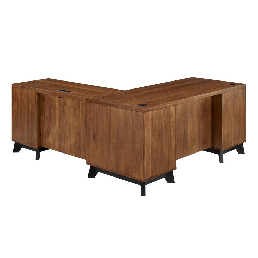 Martin Furniture - Avery Modern RHF Return for Pedestal L-Desk In Brown - IMAV664R-KIT veiw 3