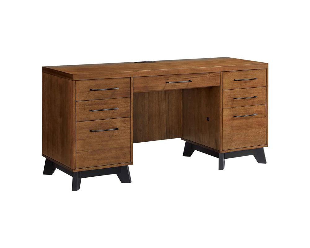 Martin Furniture - Avery Modern Wood Credenza and Hutch In Brown - IMAV649_IMAV642 veiw 3