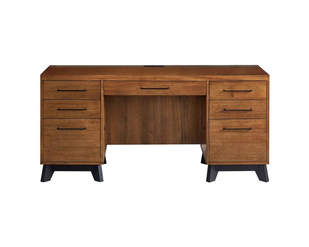 Martin Furniture - Avery Modern Wood Credenza and Hutch In Brown - IMAV649_IMAV642 veiw 4