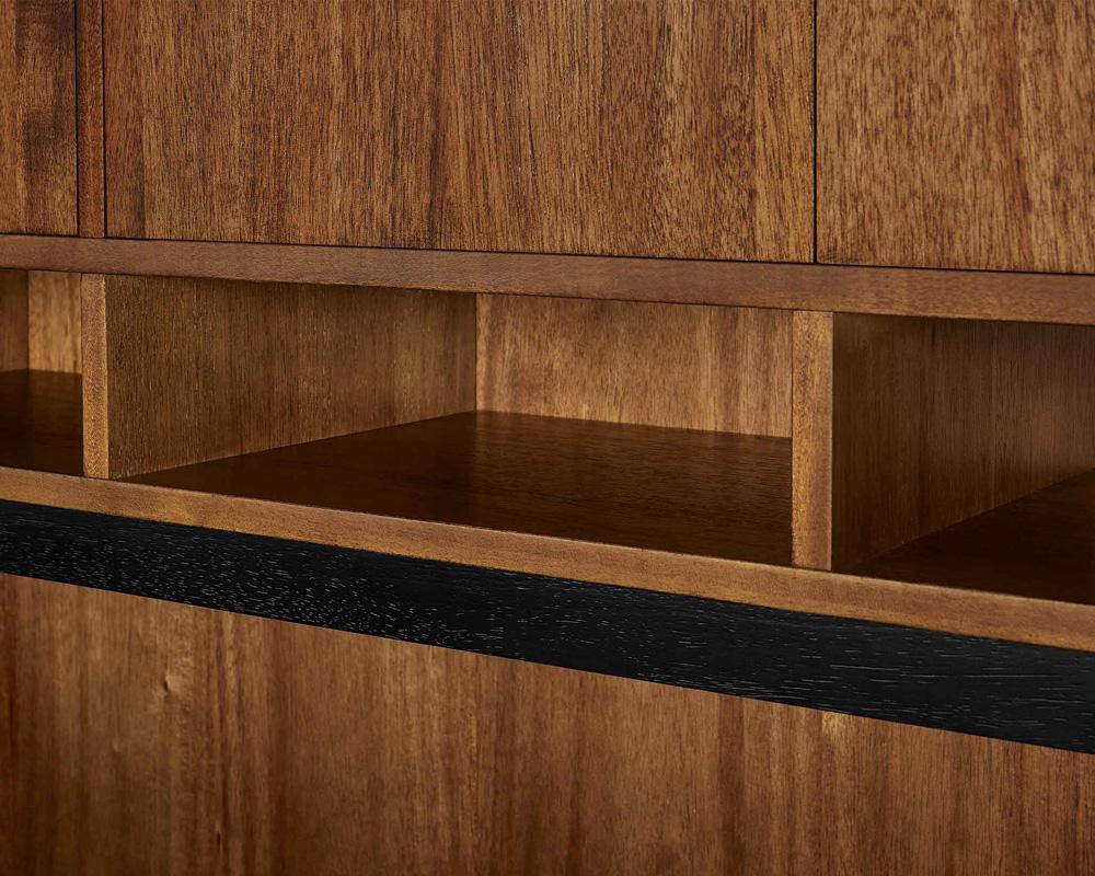 Martin Furniture - Avery Modern Wood Credenza and Hutch In Brown - IMAV649_IMAV642 veiw 7