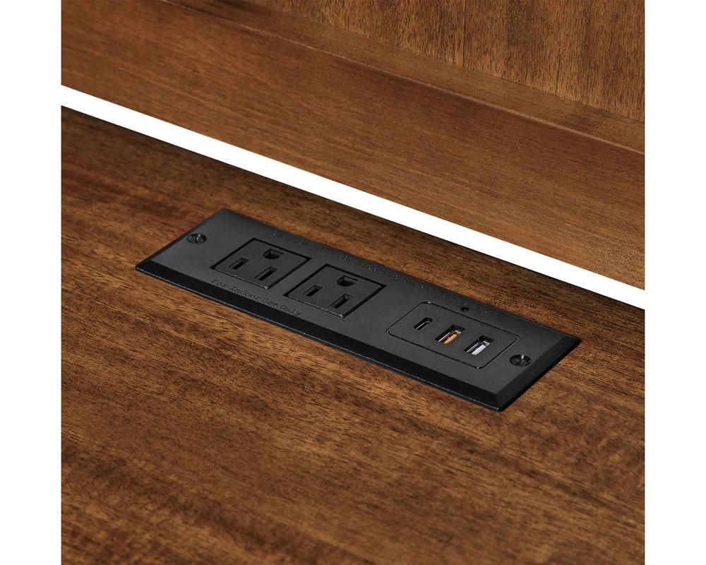 Martin Furniture - Avery Modern Wood Credenza and Hutch In Brown - IMAV649_IMAV642 veiw 8