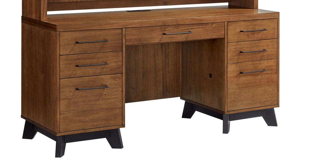 Martin Furniture - Avery Modern Wood Desk In Brown - IMAV649 veiw 1