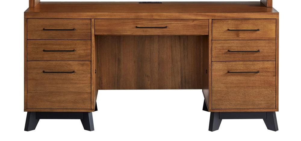 Martin Furniture - Avery Modern Wood Desk In Brown - IMAV649 veiw 2