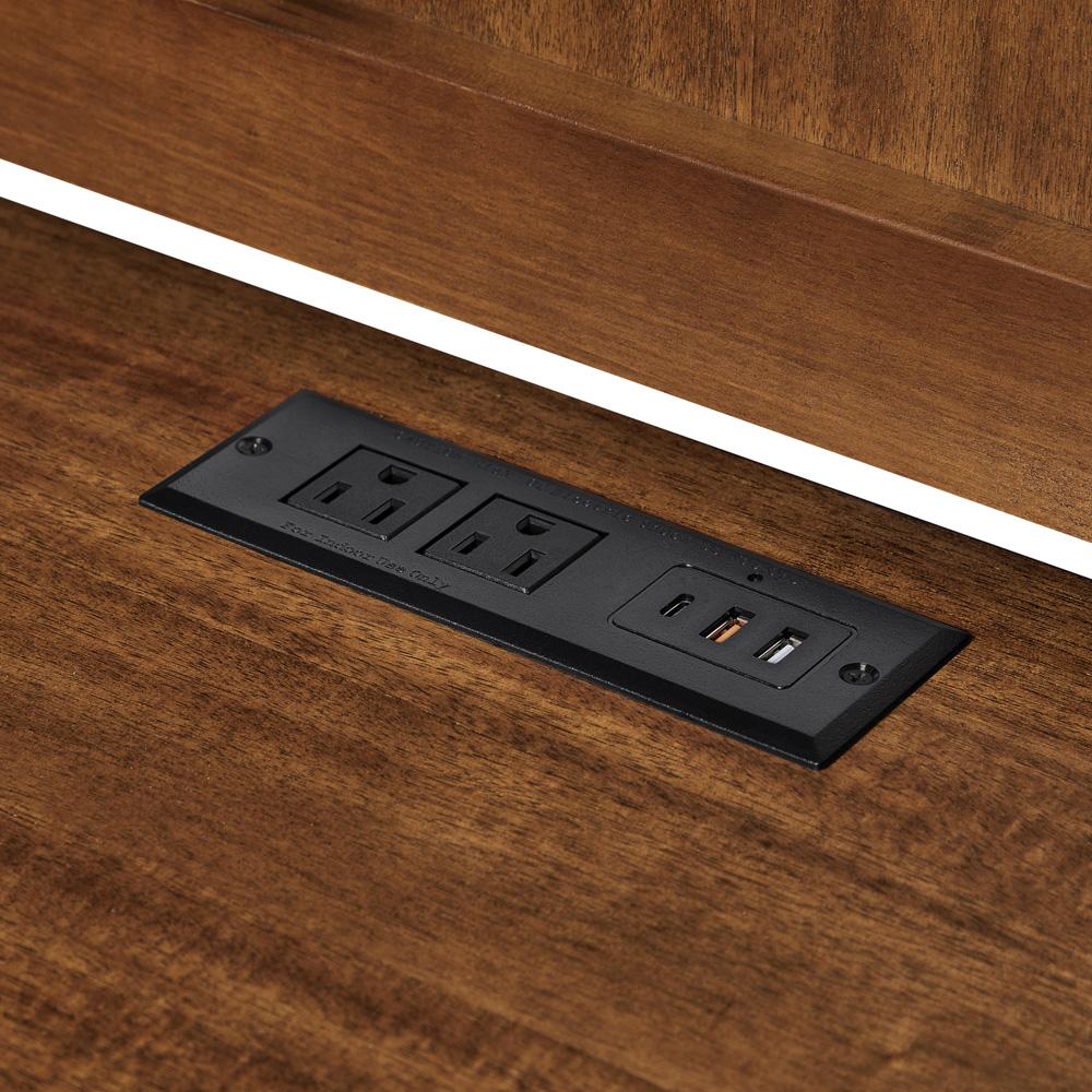 Martin Furniture - Avery Modern Wood Desk In Brown - IMAV649 veiw 4