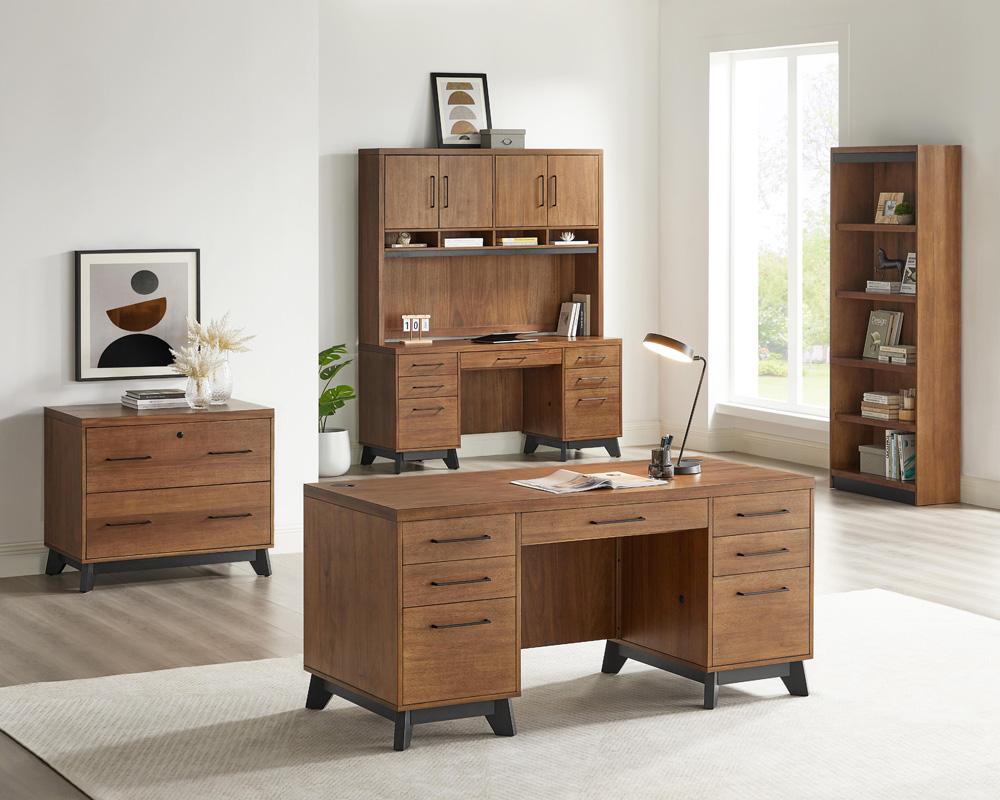 Martin Furniture - Avery Modern Wood Desk In Brown - IMAV649 veiw 7
