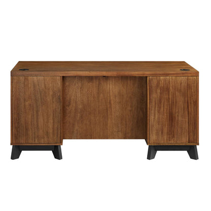 Martin Furniture - Avery Modern Wood Double Pedestal Executive Desk In Brown - IMAV640 veiw 3