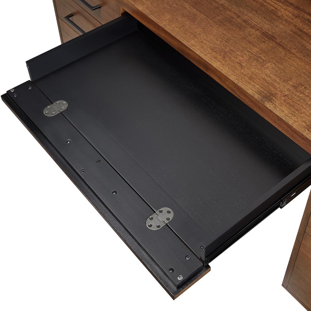 Martin Furniture - Avery Modern Wood Double Pedestal Executive Desk In Brown - IMAV640 veiw 6