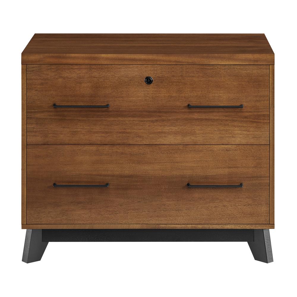 Martin Furniture - Avery Modern Wood Lateral File In Brown - IMAV450 veiw 2