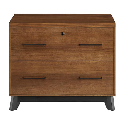 Martin Furniture - Avery Modern Wood Lateral File In Brown - IMAV450 veiw 2