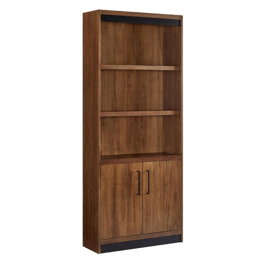Martin Furniture - Avery Modern Wood Lower Doors Bookcase In Brown - IMAV3278D veiw 1