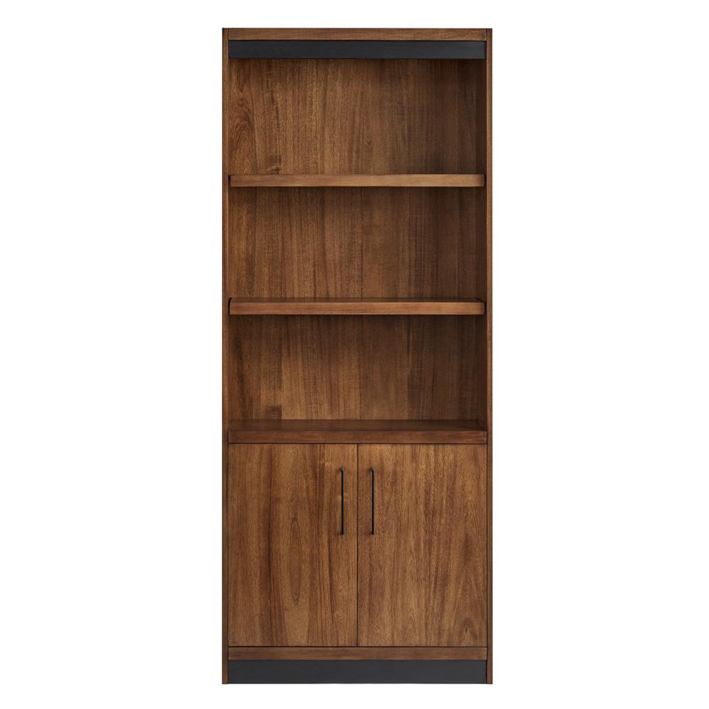 Martin Furniture - Avery Modern Wood Lower Doors Bookcase In Brown - IMAV3278D veiw 2