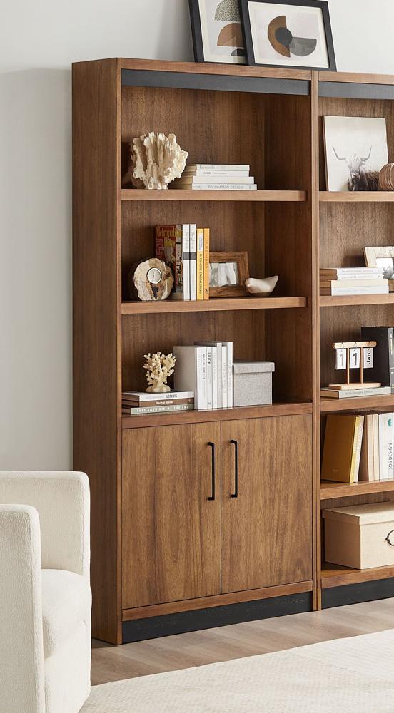 Martin Furniture - Avery Modern Wood Lower Doors Bookcase In Brown - IMAV3278D veiw 7