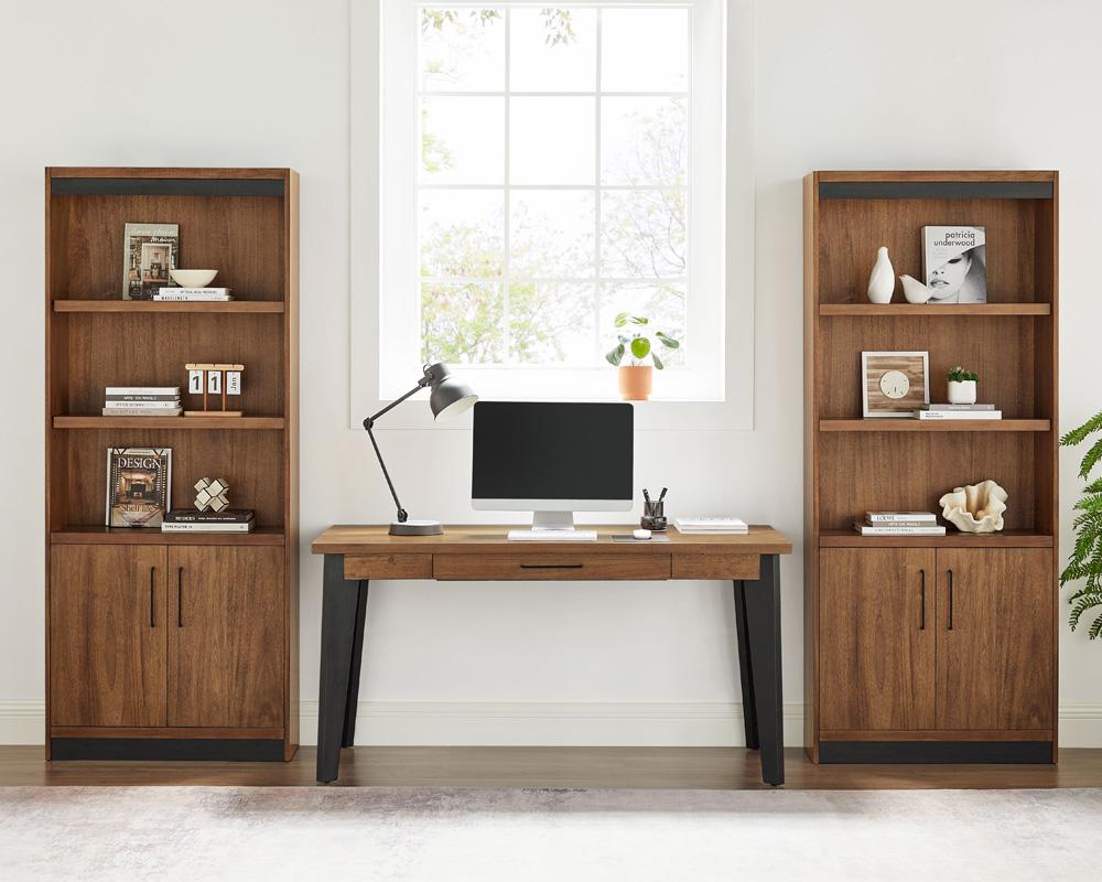 Martin Furniture - Avery Modern Wood Lower Doors Bookcase In Brown - IMAV3278D veiw 9