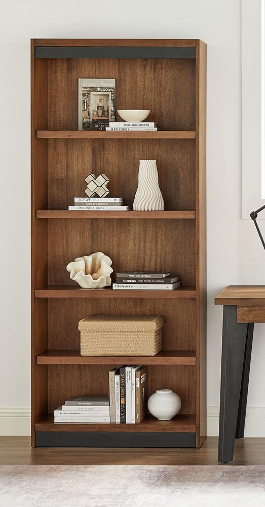 Martin Furniture - Avery Modern Wood Open Bookcase In Brown - IMAV3278 veiw 6