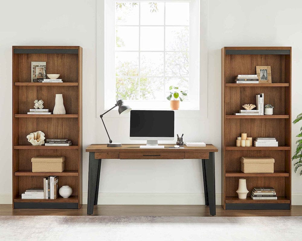Martin Furniture - Avery - Modern Writing Desk, Executive Desk, Rich Medium Brown - IMAV384 view 7