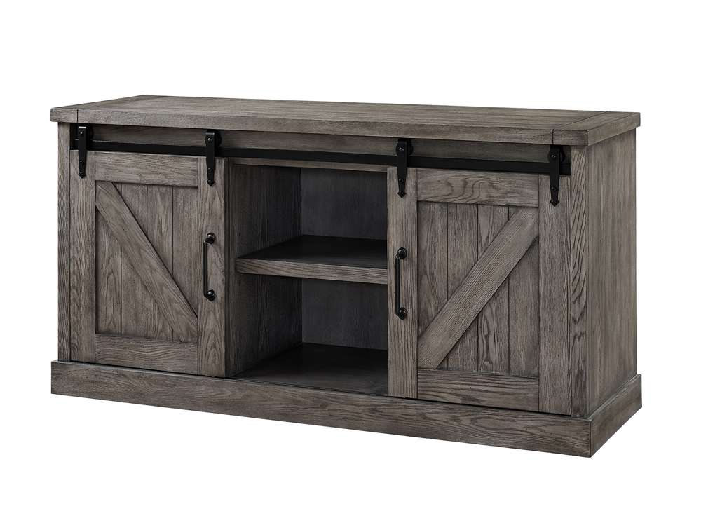 Martin Furniture - Avondale 60in TV Console, Fully Assembled, Gray - IMAE360G veiw 1