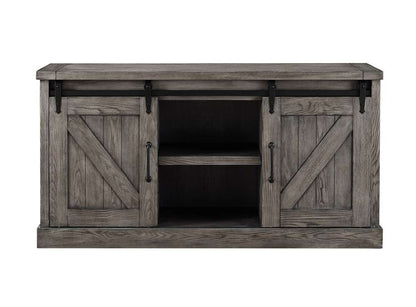 Martin Furniture - Avondale 60in TV Console, Fully Assembled, Gray - IMAE360G veiw 2