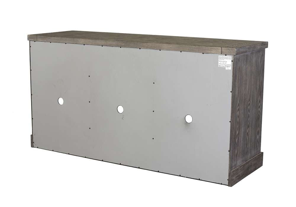 Martin Furniture - Avondale 60in TV Console, Fully Assembled, Gray - IMAE360G veiw 3