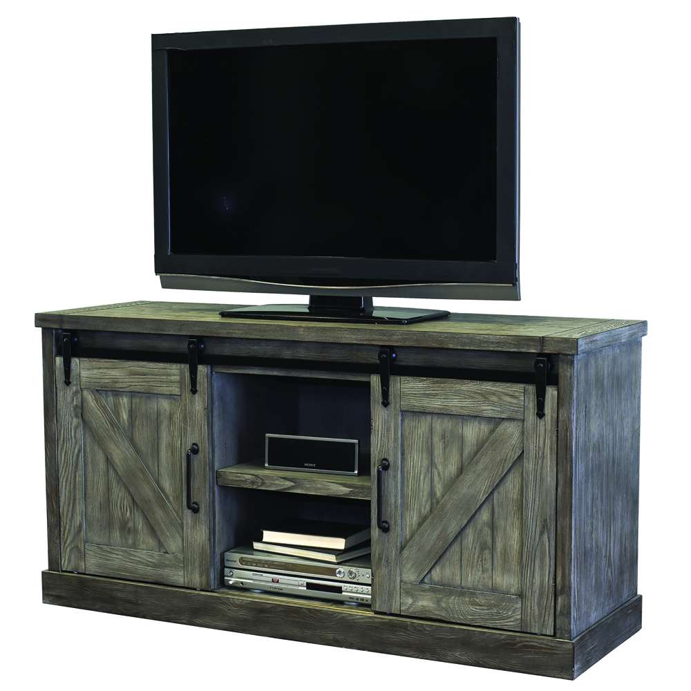Martin Furniture - Avondale 60in TV Console, Fully Assembled, Gray - IMAE360G veiw 5