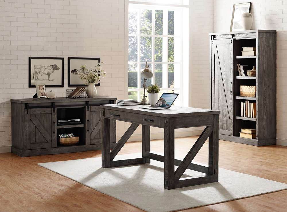 Martin Furniture - Avondale 60in TV Console, Fully Assembled, Gray - IMAE360G veiw 6