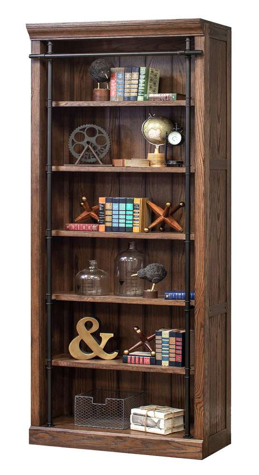 Martin Furniture - Avondale 8 Tall Wood Bookcase, Fully Assembled, Brown - IMAE4094 veiw 1