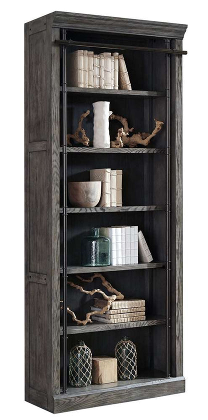 Martin Furniture - Avondale 8 Tall Wood Bookcase, Fully Assembled, Gray - IMAE4094G veiw 1