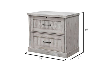 Martin Furniture - Avondale Lateral File With Locking Legal/Letter File Drawer, Fully Assembled, White - AE450W veiw 2