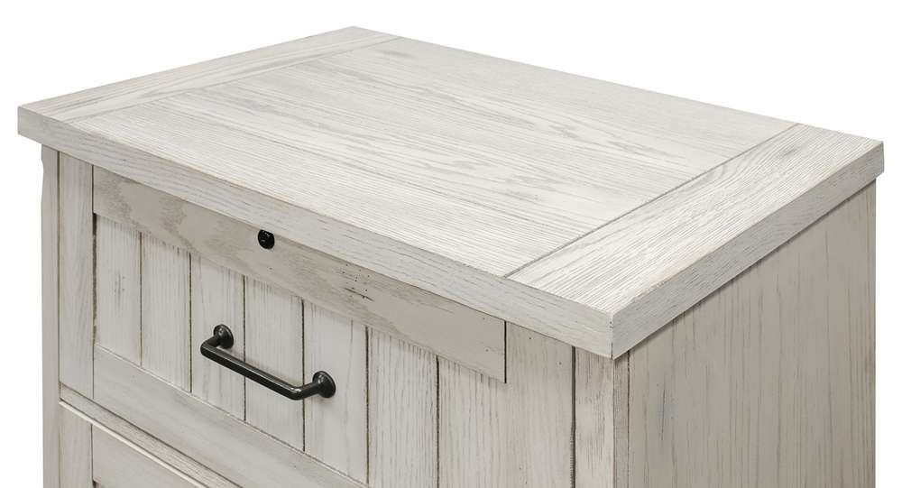 Martin Furniture - Avondale Lateral File With Locking Legal/Letter File Drawer, Fully Assembled, White - AE450W veiw 3