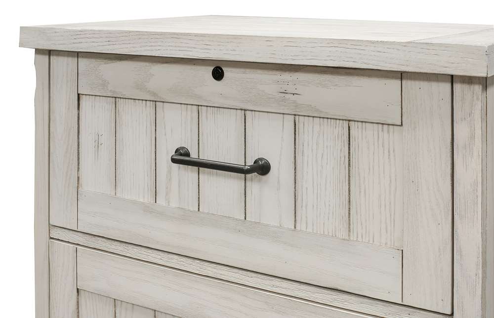 Martin Furniture - Avondale Lateral File With Locking Legal/Letter File Drawer, Fully Assembled, White - AE450W veiw 4