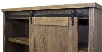 Martin Furniture - Avondale Rustic Barn Door Bookcase, Brown - IMAE4872 veiw 7
