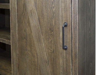 Martin Furniture - Avondale Rustic Barn Door Bookcase, Brown - IMAE4872 veiw 8