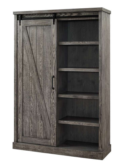 Martin Furniture - Avondale Rustic Barn Door Bookcase, Gray - IMAE4872G veiw 1